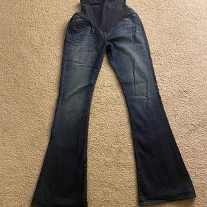 A Pea in the Pod flare maternity jeans